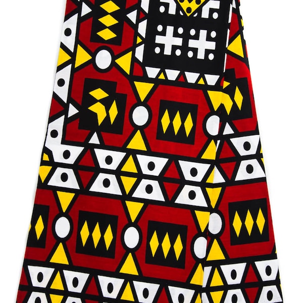 WP1307 - African Ankara fabric Angolan Samakaka/ 100% cotton Tribal Print Fabric