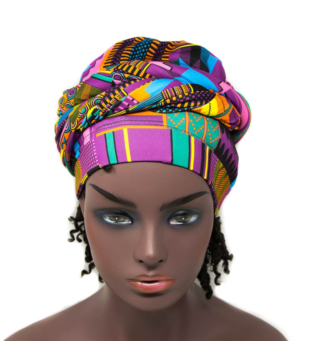 Tubular Stretch Headwrap/ African Head Wraps / Stretch Scarf/ Etsy