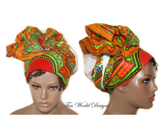 Dashiki headwrap/ African Turban/ Head wrap/ Head wrap Women/ | Etsy