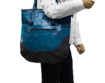 Turquoise Handmade Leather bag/ Gift Ideas/ Shoulder African Bag BG132