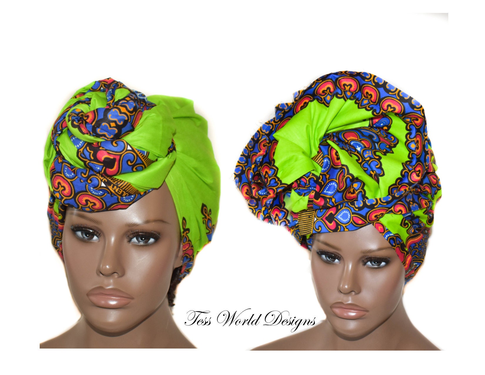 Dashiki headwrap/ African Turban/ Head wrap Women/Head wrap | Etsy