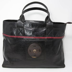 Handmade leather bag Women / Tess World Designs/Gift Ideas/ Black Adama bag BG69