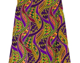 WP1536 - Glitter African fabric Purple/Green metallic Glitter fabric