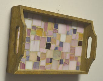 Handmade Glass Mosaic Serving Tray