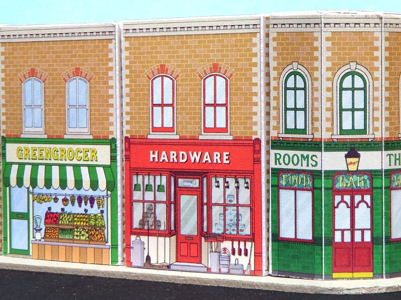 Paper Street Cut Out Cards: Barber Shop image 4