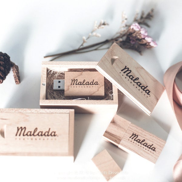 Wooden Photo MINIBOX and Customised USB