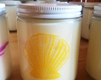 Vela de soja de verbena de limón totalmente natural