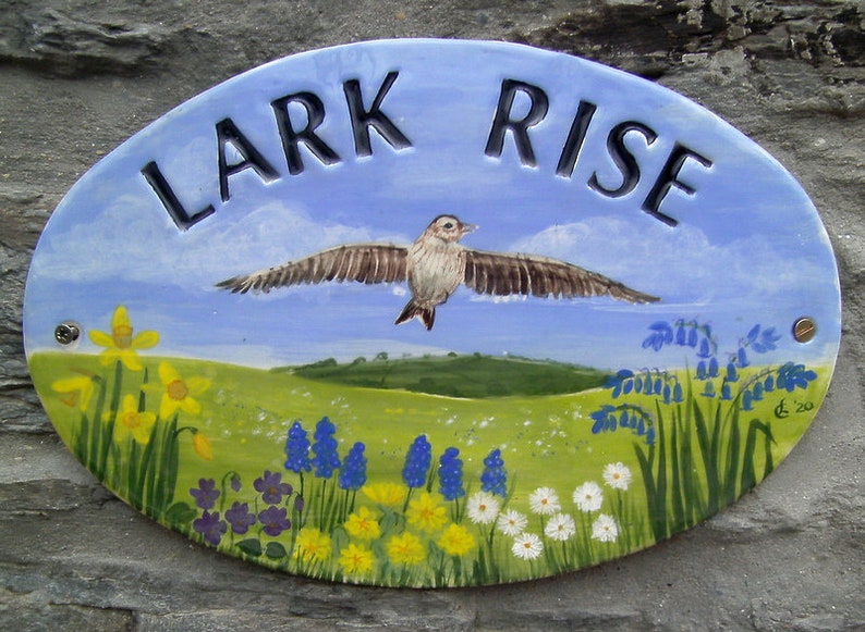 Personalised ceramic house sign custom house name plaque Etsy