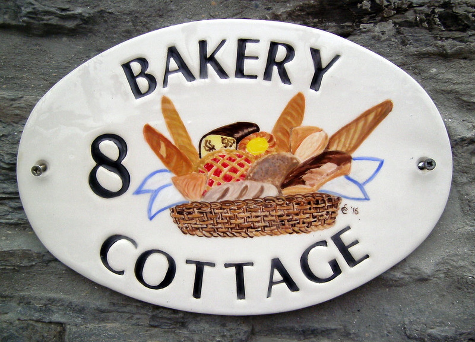 Personalised Ceramic House Sign Custom House Name Plaque Etsy UK