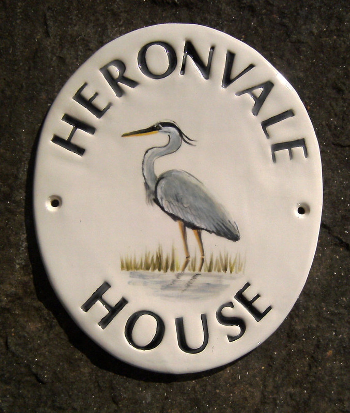 Bespoke personalised ceramic house sign custom house name Etsy