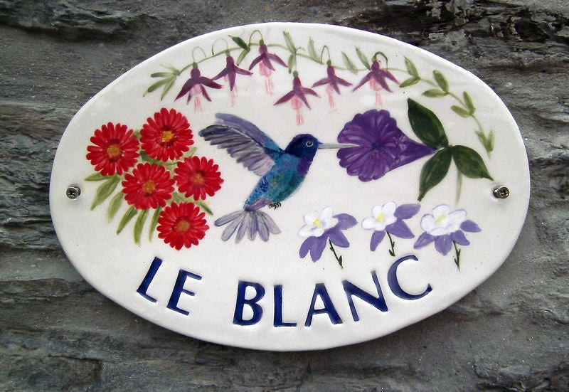 Personalised Ceramic House Sign Custom House Name Plaque Etsy UK