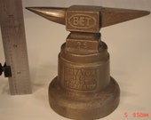 Vintage Miniature Anvil, Stand Mounted, Horn, Jewelry BET 25, West Germany