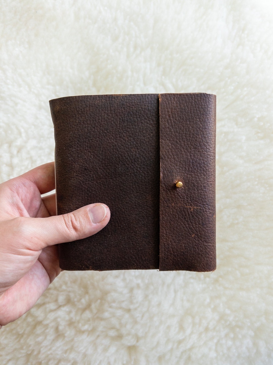 Handmade Leather A5 Sketchbook Cover, Vertical and Horizontal