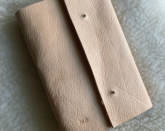 Personalized leather journal, Hand bound notebook, leather sketchbook personalized, Leather watercolor journal, Monogrammed gift for her