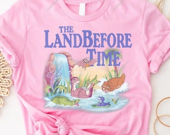 Land Before Time Pastel Dinosaur Friends Splashing Around T-Shirt, Dinosaur Birthday Gift Shirt, Dinosaur Lovers Gift, The Land Before Time