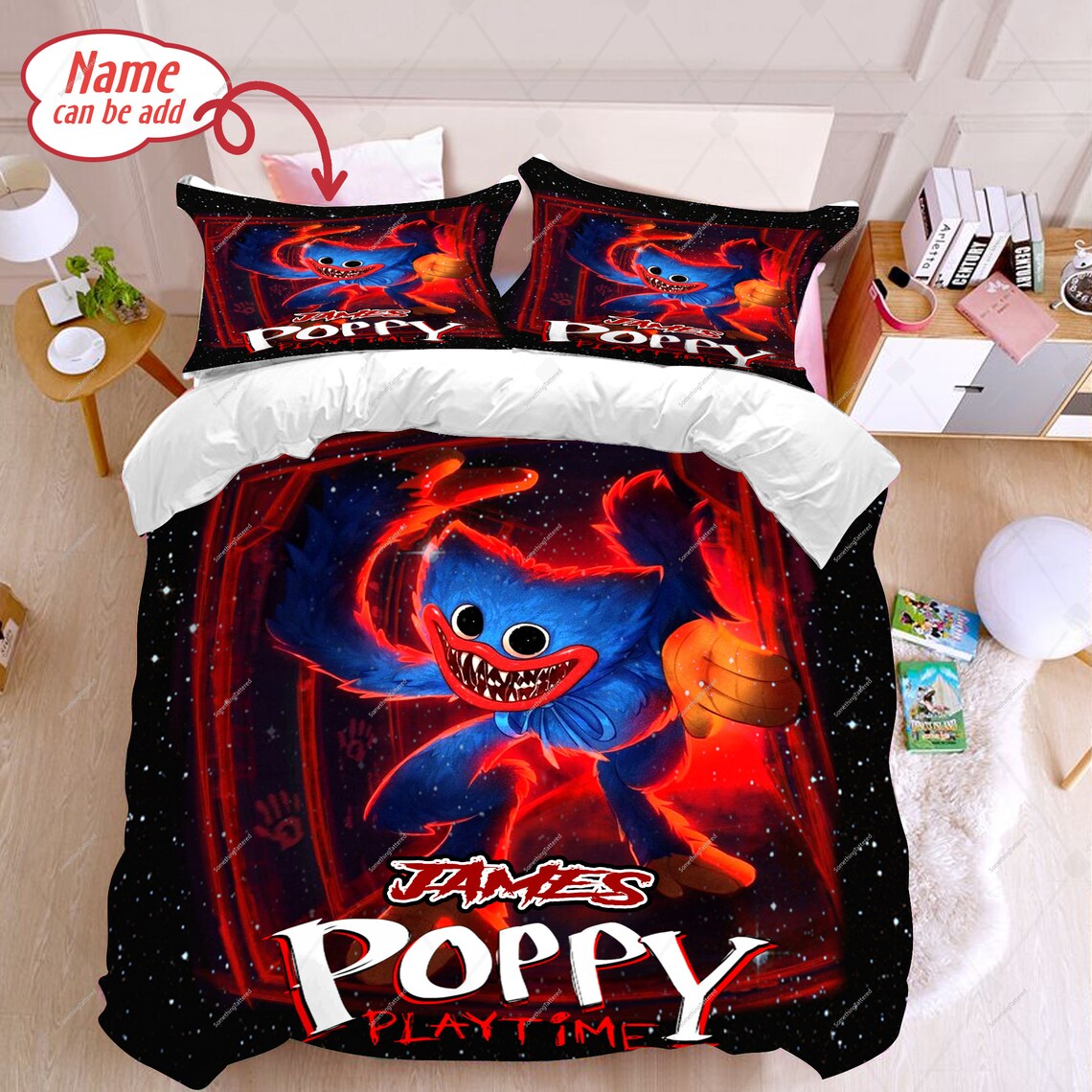 Huggy Wuggy Poppy Playtime 2 Bedding Set Huggy Wuggy Blanket Etsy Ireland