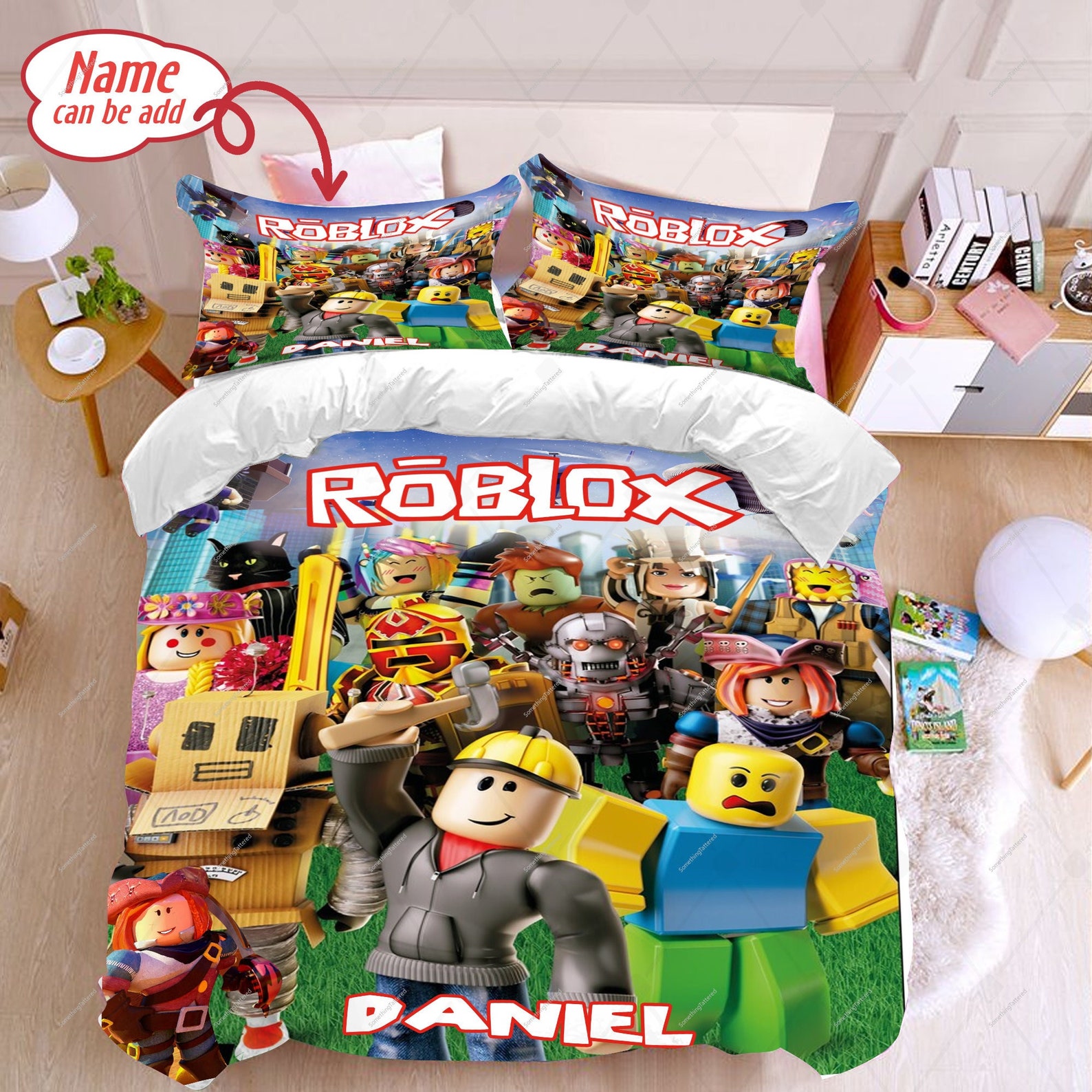 Personalized Roblox Bedding Set Roblox Duvet Cover and Etsy