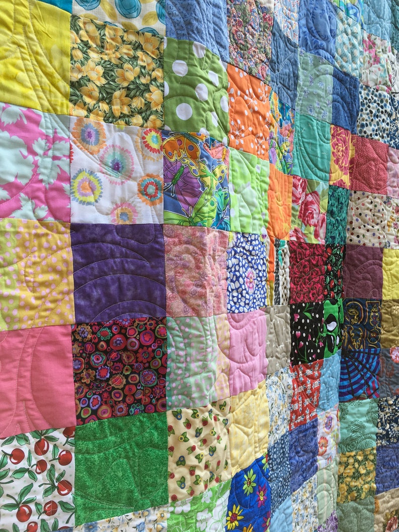 Twin Patchwork Quilts Handmade Quilts Twin Bedding Quilt Etsy