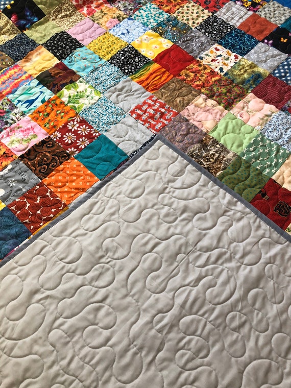 Queen Quilt Queen Patchwork Quilt Queen Size Cotton Quilt Etsy