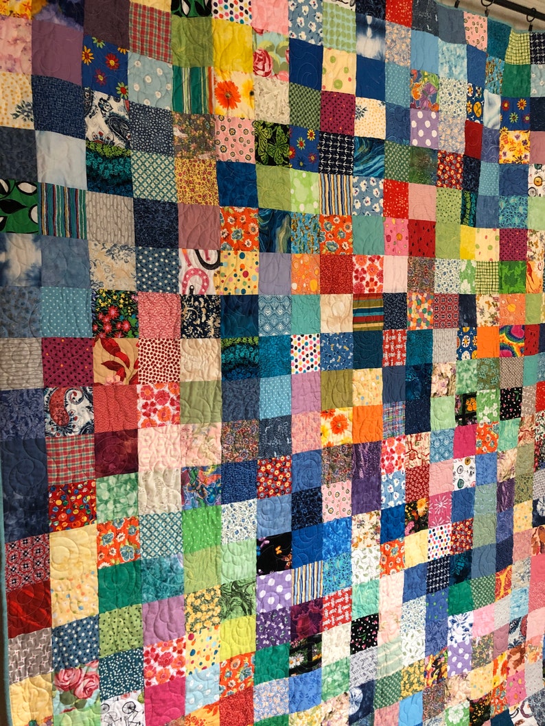 Full Double Size Patchwork Quilts Quilt Traditional Quilts Etsy