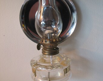 antique oil lamp with applied decoration iron stand hurricane lamp Molded Milk glass oil font Consolidated Glass Company pink