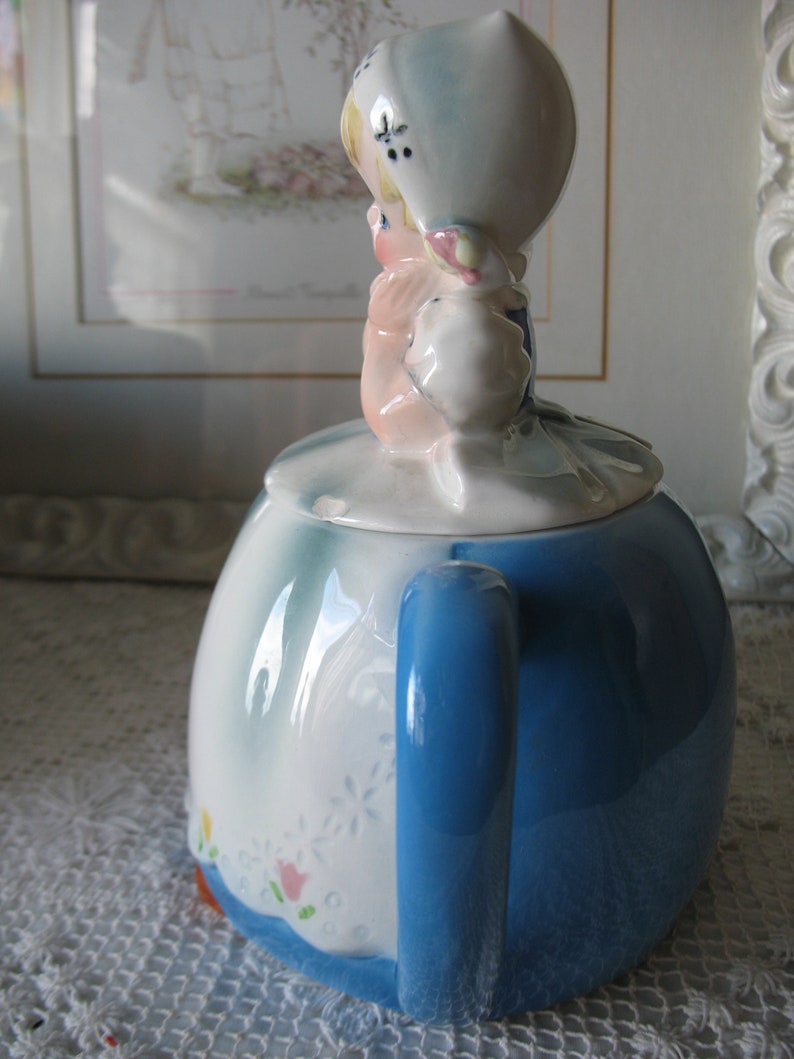 Lefton TEAPOT ESD Duch.vintage Girl Japan.tea Pot Kitsch. 1960 Etsy
