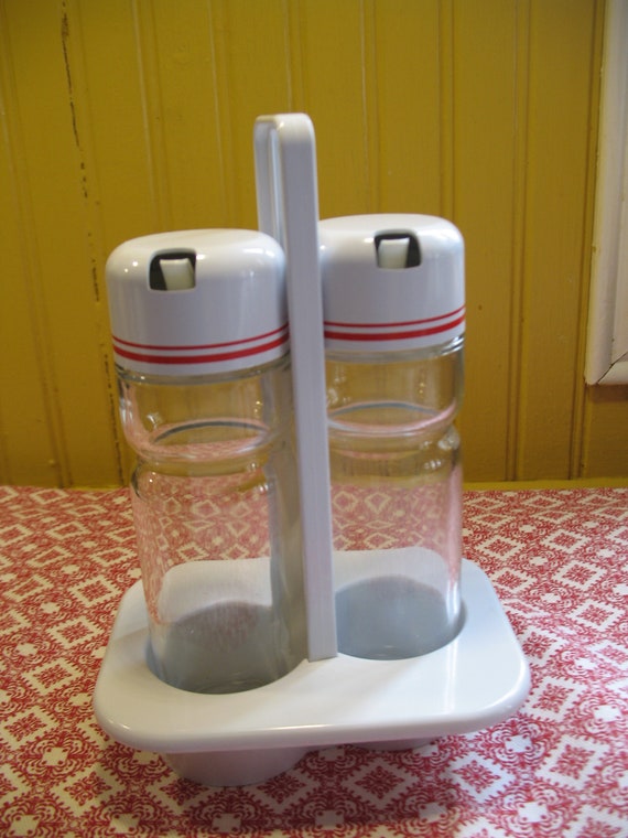 Valira Oil and Vinegar Set Made in Spain. Futuristic Set From the 70s. 