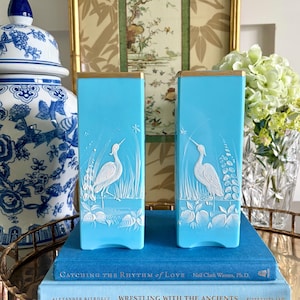 Antique French Blue Vase - Etsy