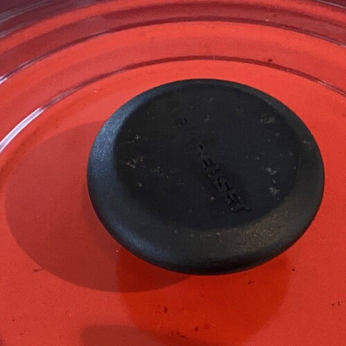 Vintage Le Creuset Red shops Cast Iron Stock Pot w/ Lid #22