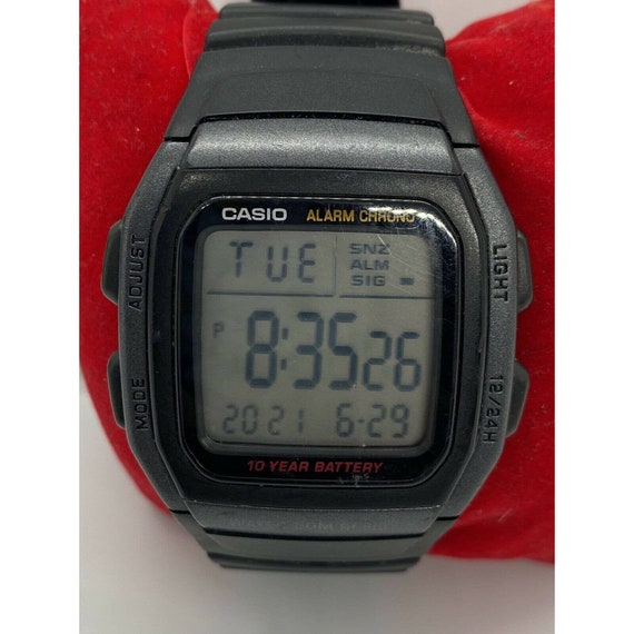 Casio Illuminator 3239 W96H Black Digital Alarm Chromo Watch Etsy