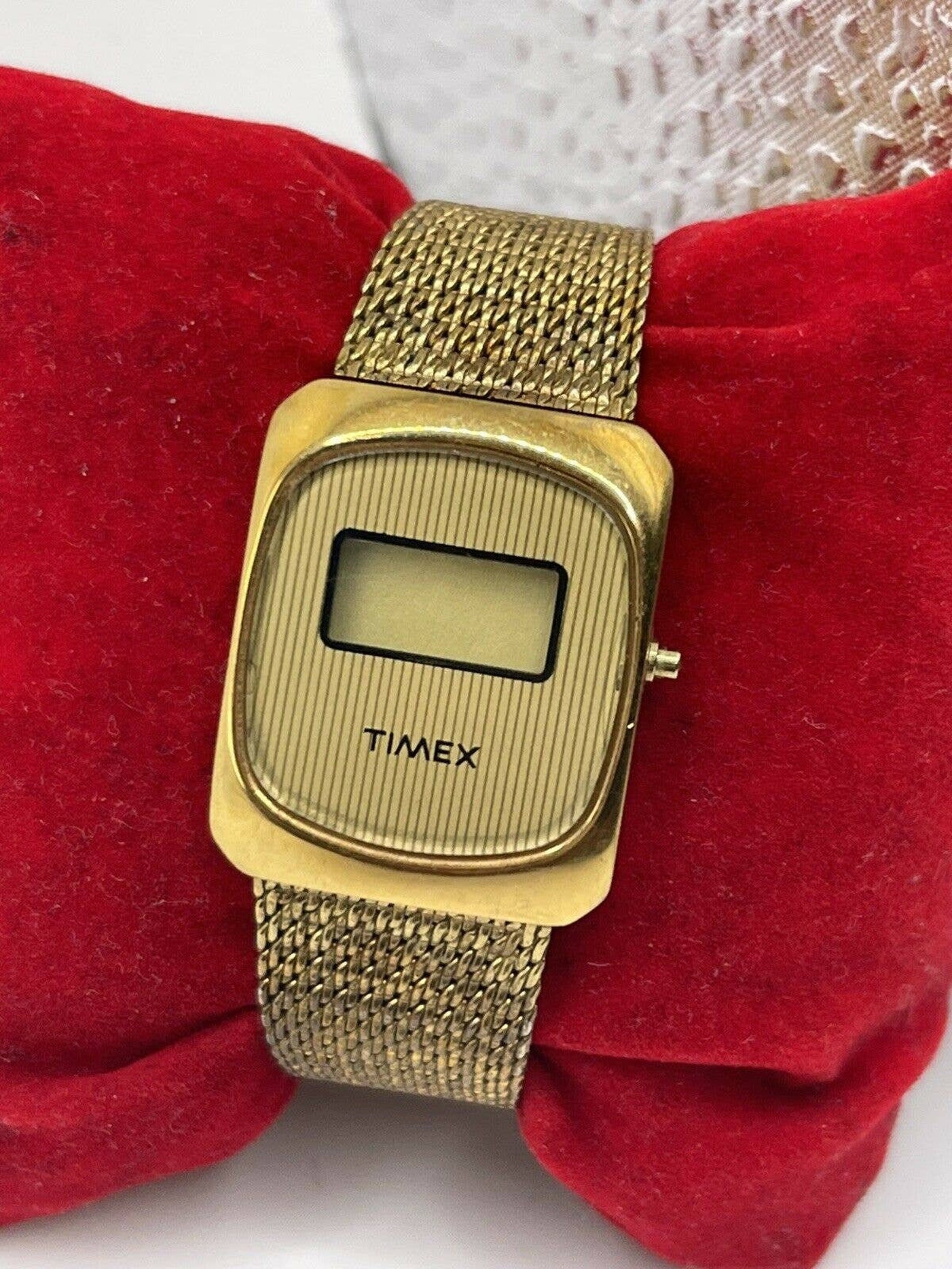 Vintage Timex Quartz K Cell LCD Digital Bracelet Watch for Etsy