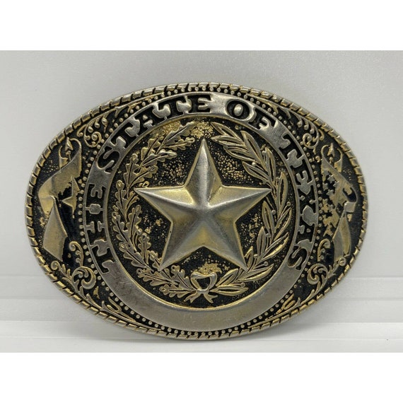 The State Of Texas Belt Buckle 4 X 3 | Etsy