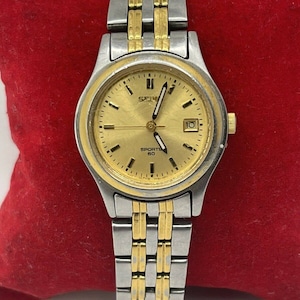 Mens Vintage Seiko Watch Sports 50 7N42-8079 Gold/silver Tone Runs,new ...