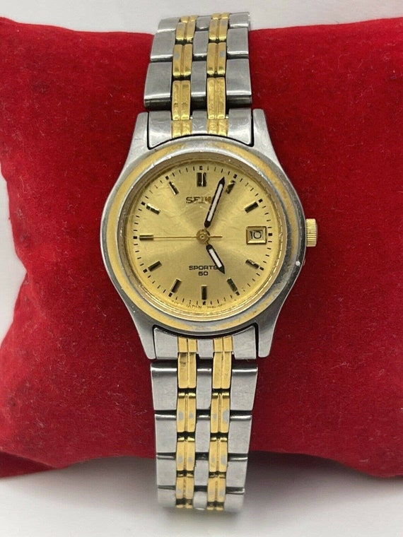 Mens Vintage Seiko Watch Sports 50 7N42-8079 Gold/silver Tone - Etsy