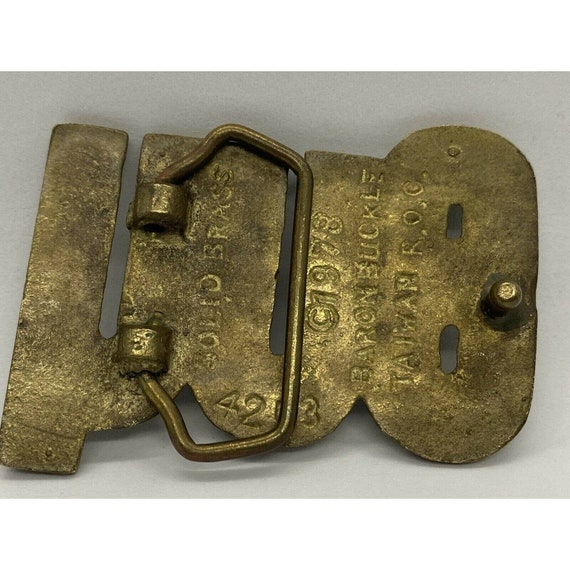 Vintage Men/'s Belt Buckle Banjo Solid Brass Chrome Plated 1978