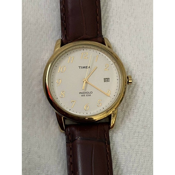 timex indiglo wr 30m gold