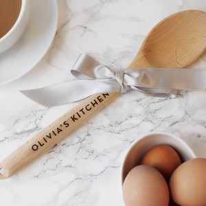 Personalised Wooden Spoon Baking Cooking Foodie Gift Kitchen