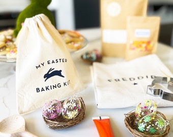 Personalised Apron And Easter Funfetti Cookie Set