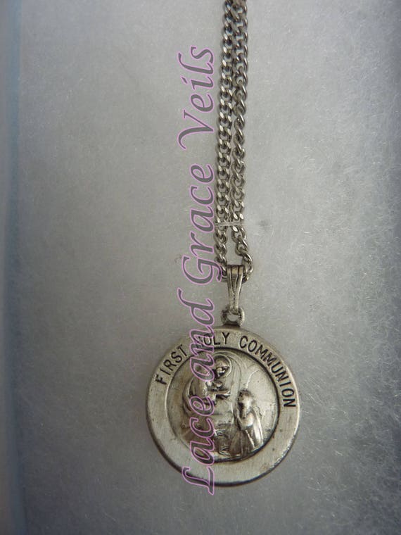 boys communion medal