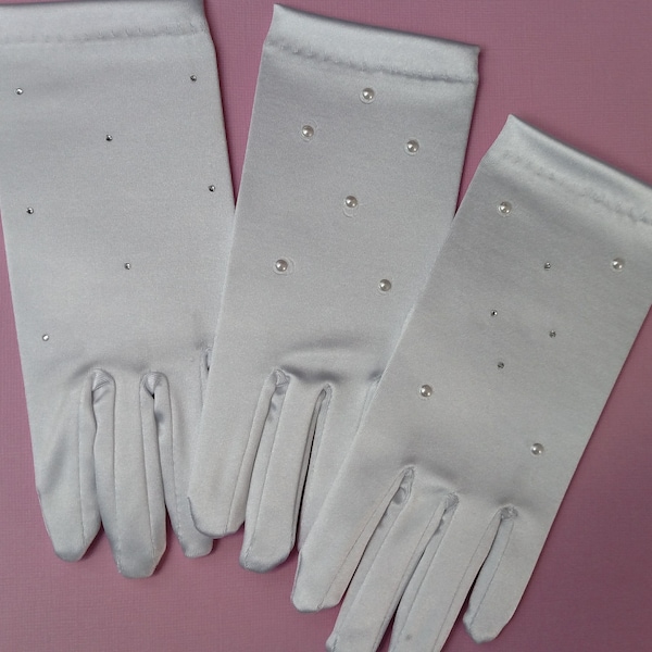 First Communion Gloves - White