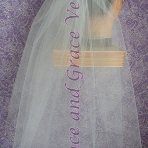 First Communion Veil White Cut Edge