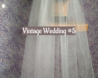 Vintage Wedding Veils in White 2 Styles