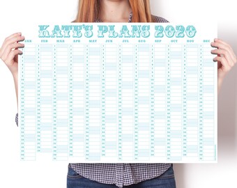 2024 Personalised Wall Calendar, Carnival, Study Planner, Year Wall Planner, Family Planner, University Planner, Office Planner, Memo Board