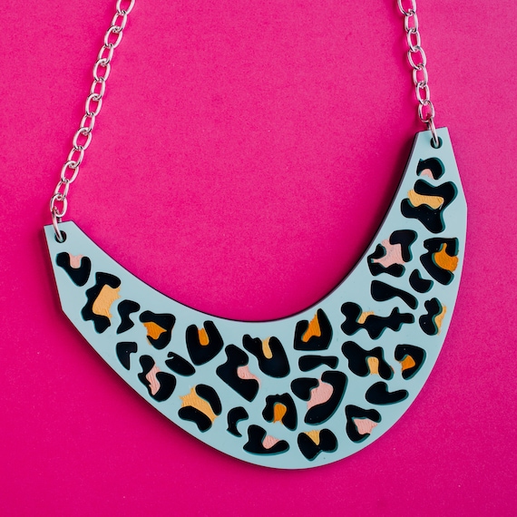 Leopard on sale statement necklace