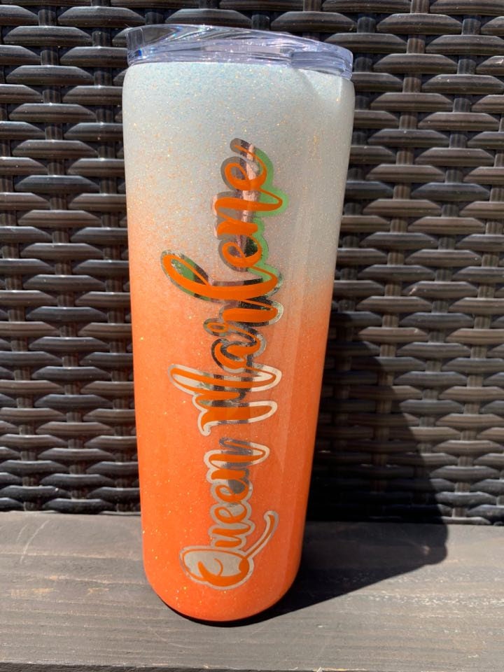 20 Oz. Personalized Glitter Tumbler Custom Tumbler Name or Etsy