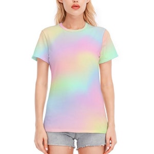 Ombre Top, Rainbow Tops, Ombre Tshirt, Rainbow T-shirt, Womens Tshirts, Unique Tshirt, Ombre T-shirt, Abstract Tshirt, Artistic Tshirt