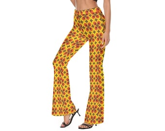 Flare Pants, 70s Hippie Pants, Floral Pants, Wide Leg Pants