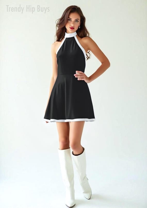 60s black dress fashion 1967 little black dress. UK Vogue