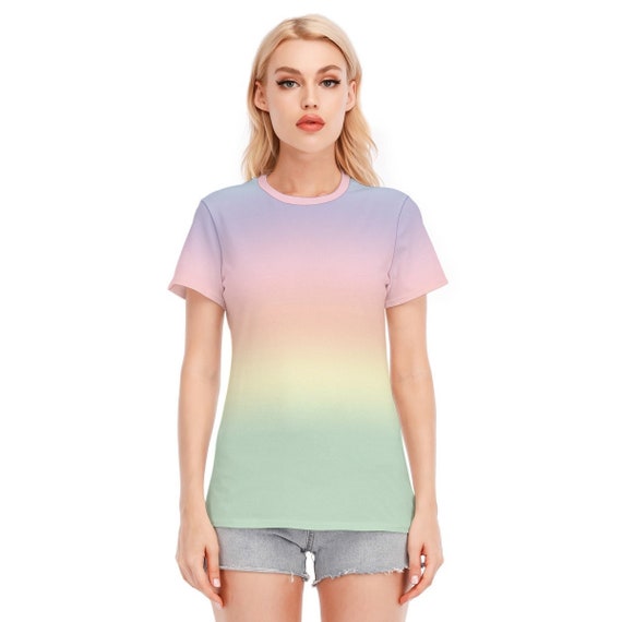 Regenboog t shirt dames sale
