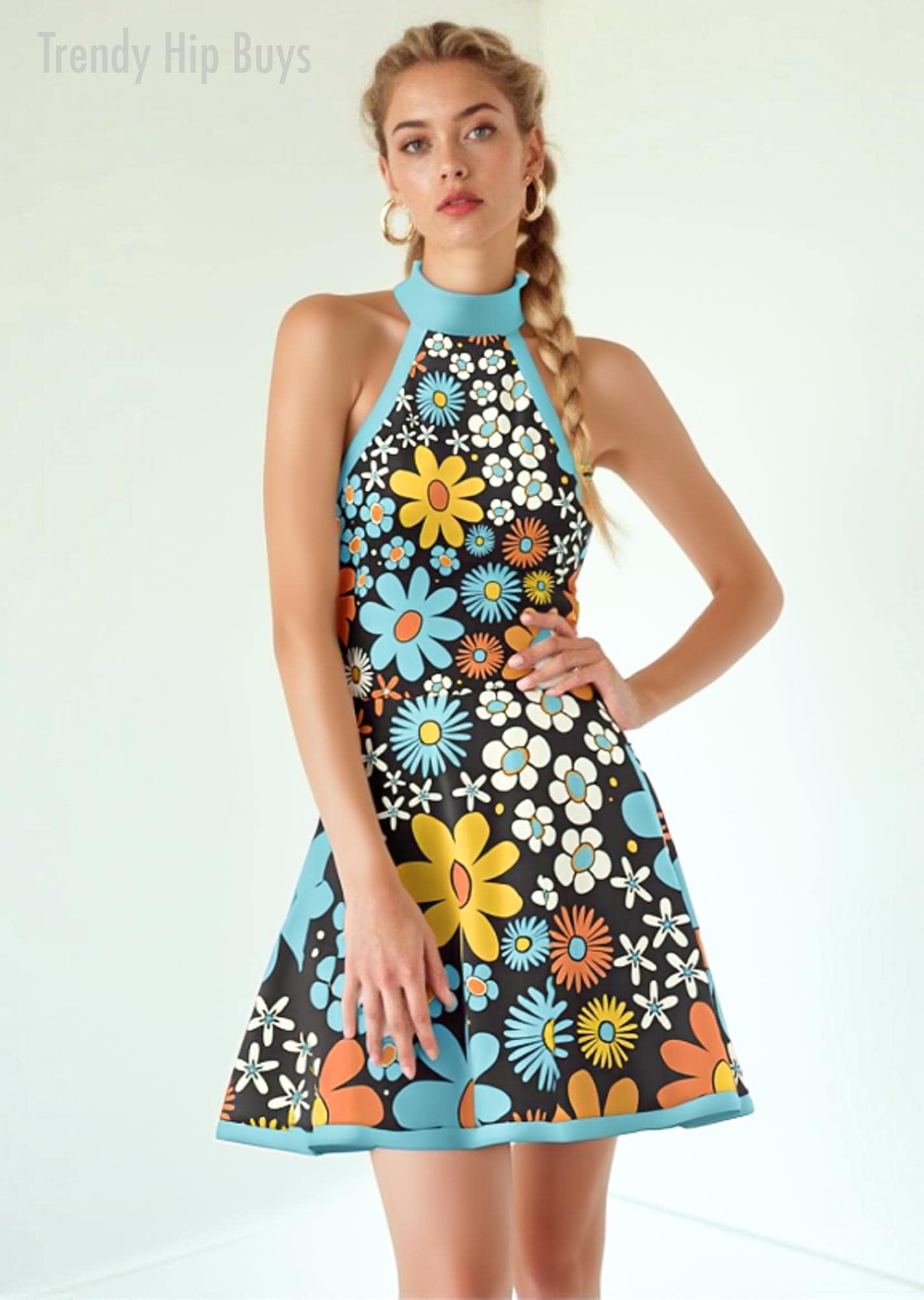 1960s Halter Dress - Etsy